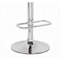 Tabouret de bar à hauteur ajustable avec siège pivotant en acrylique et chrome au design moderne et élégant-236612482