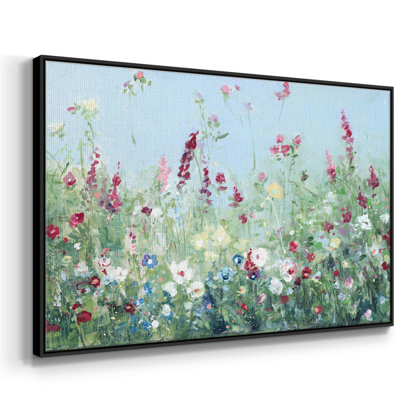 Sweet Summer Meadow, reproduction d'art sur toile, H 25 po x l 37 po x P 2 po, Noir