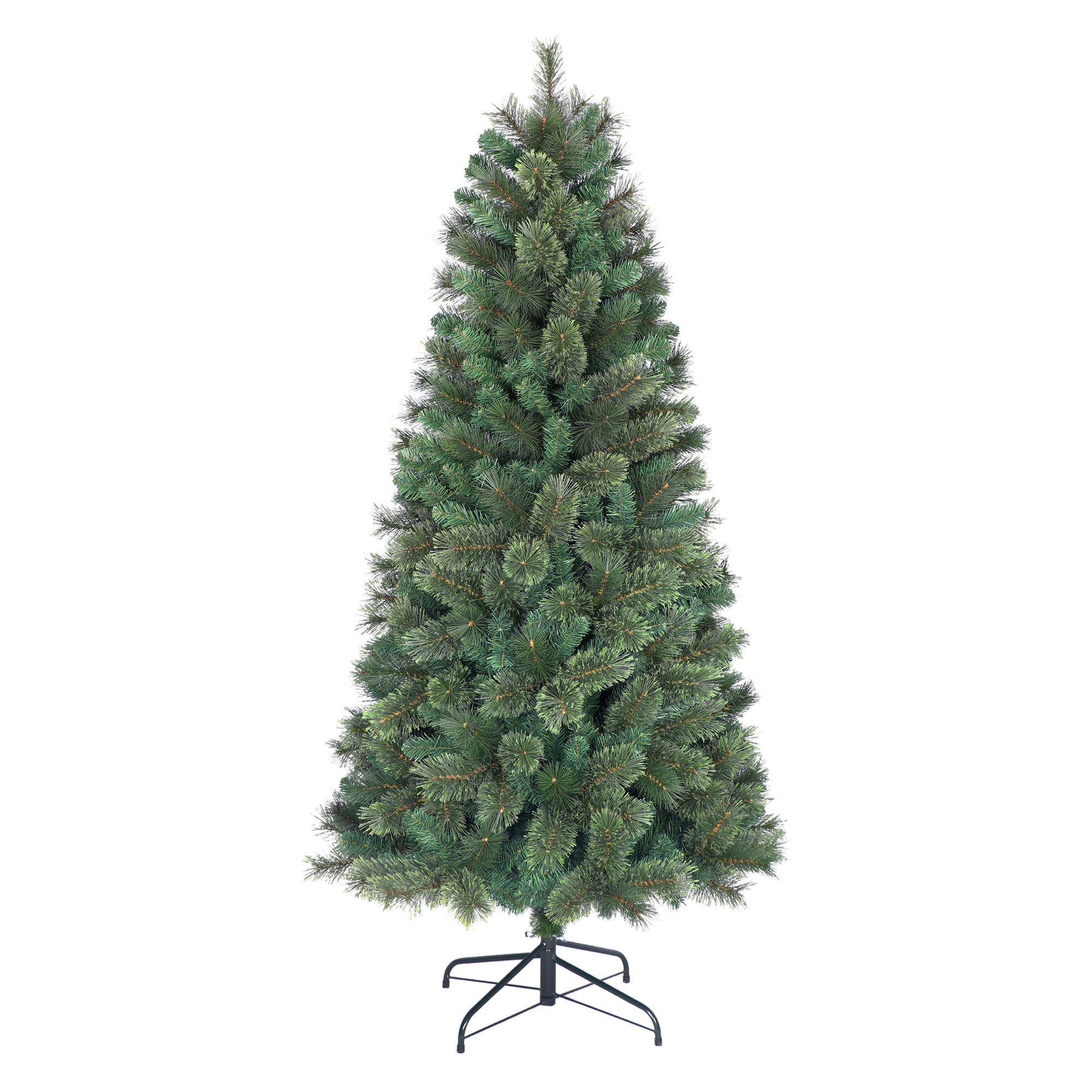 Artificial Pine Christmas Tree with Color & Clear Lights, Not Pre-Lit, 6 Ft