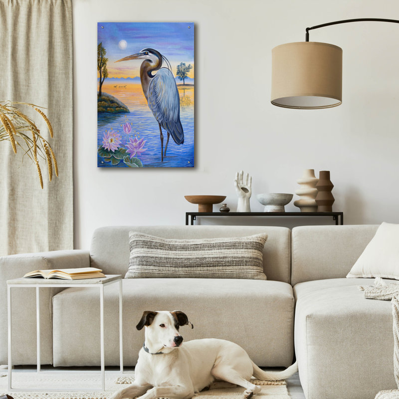 «Tranquility» par Verena, art mural acrylique, H 36 po x l 24 po