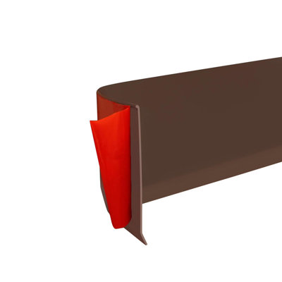 78.74in X 1.97in Dark Brown Flexible Self-Adhesive PVC Baseboard Molding Trim, Peel and Stick Cove Wall Base