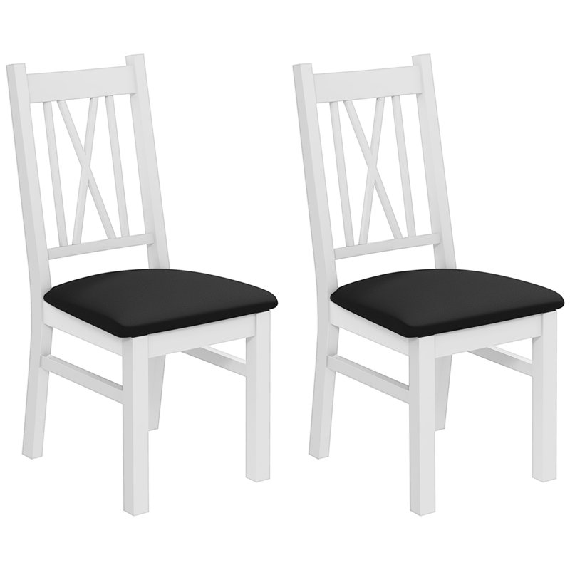 Chaise de salle à manger Donihoo, Blanc