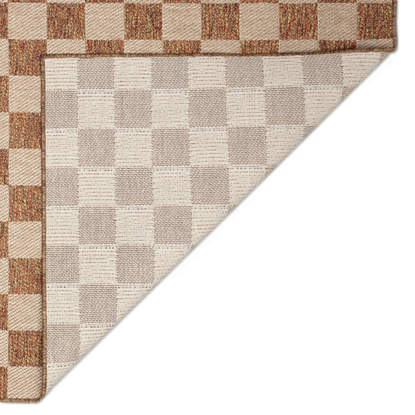 Ebern Designs Bohden Checkered Indoor/Outdoor Rug | Wayfair