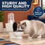 Gamelle d'eau en céramique en forme de toilette pour chiens et chats, conçue pour contenir une bouteille de 2 litres.