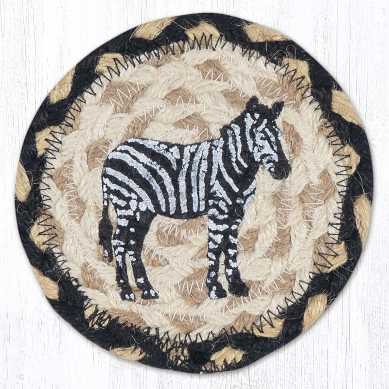  Sous-verre Zebra Silhouette