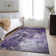 Premium Machine Washable Cerrito AMF518 Purple Rug