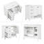 Meuble-lavabo 36 po avec lavabo en céramique, meuble-lavabo avec portes et tiroirs-109178700