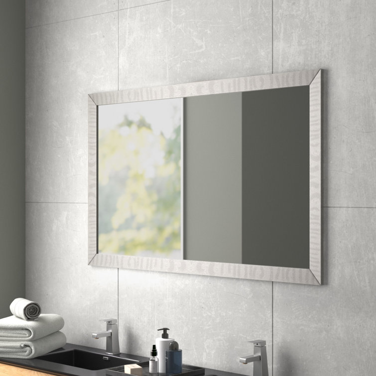 Three Posts™ Lower Failand Wood Flat Wall Mirror & Reviews | Wayfair