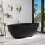 Baignoire de trempage autoportante de 65 po x 30 po avec drain escamotable et trop-plein, certifiée CUPC, conception élégante pour salles de bain modernes-121834085