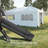 Outsunny 10' X 19.5' Pop Up Canopy Tent With Sidewalls, Height Adjustable Large Party Tent Event Shelter With Leg Weight Bags, Double Doors And Wheeled Carry Bag For Garden, Patio