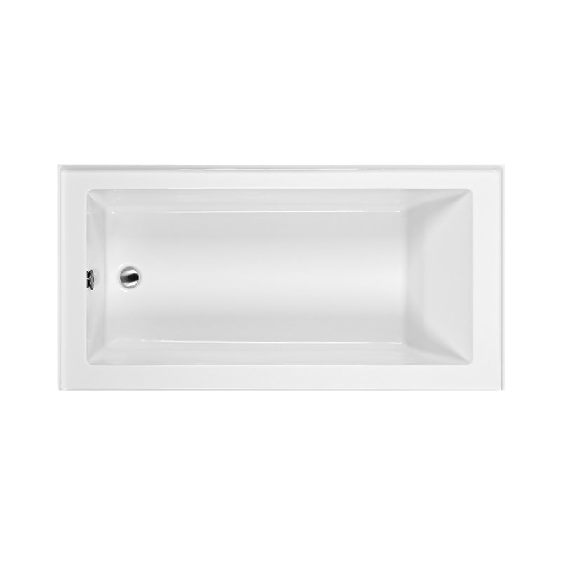 Cameron 2 DoloMatte 60" x 30" Alcove Soaking Solid Surface Bathtub, Right, 20" H x 60" W x 30" D