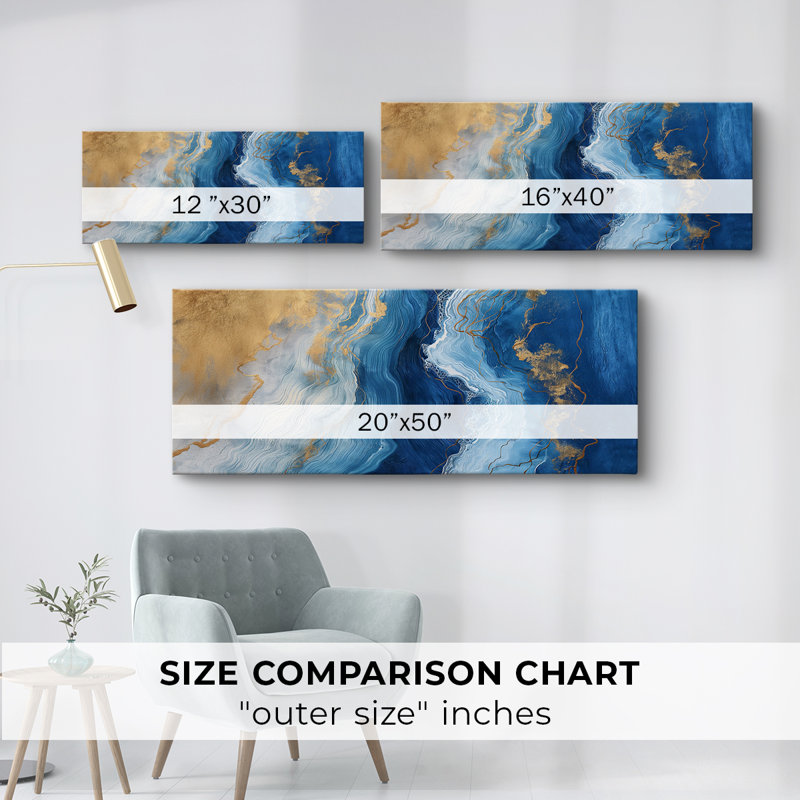 Abstract Series 4 #LI-Wide Gallery Wrapped Canvas, 12" H x 30" W