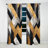 Rusland Black And Gold Geometric Tiles V - Abstract Curtain - Velvet Room Darkening - 1 panel-700034689