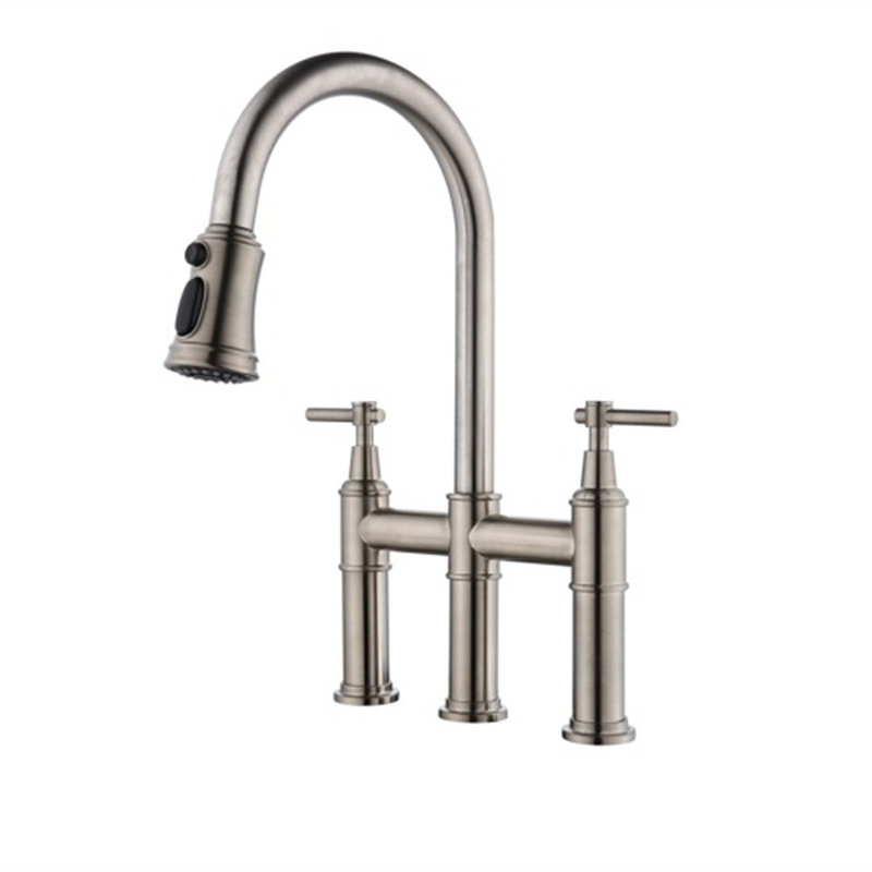 Red Cloud Pull Down Kitchen Faucet, Brushed Nickel