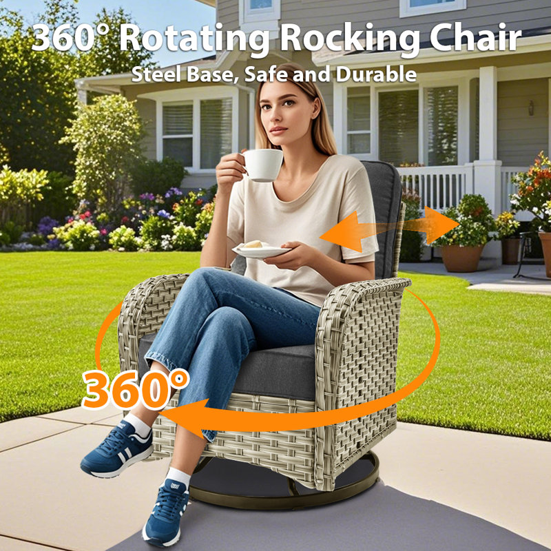 7 Seater Outdoor Wicker Modular Seating Set With Cushions, Modern Modular Rattan Guest Set, Patio Furniture Set With Armrests
