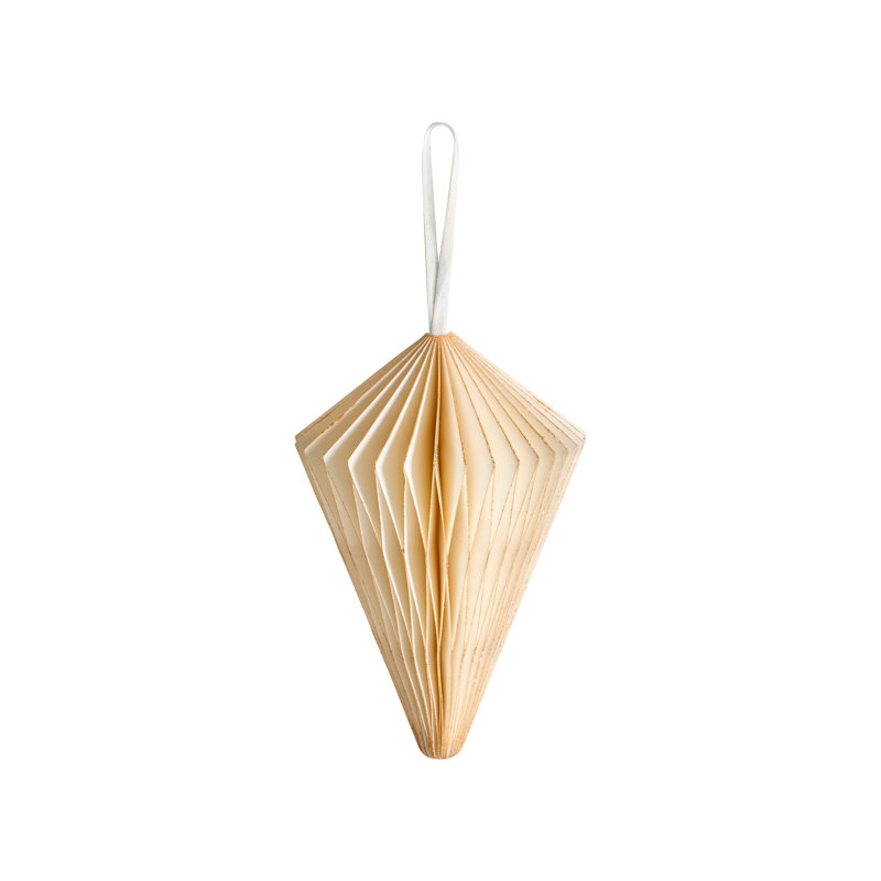 10cm Handmade Solid Colour Paper Hanging Figurine Ornament