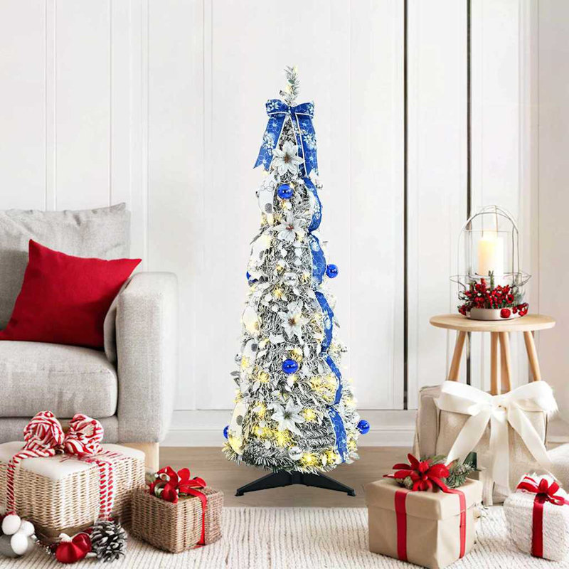 Artificial Christmas Tree Green PVC, 3.94' H