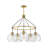 Rumi Medium 5-Light Single Tier Chandelier with Globe Shades