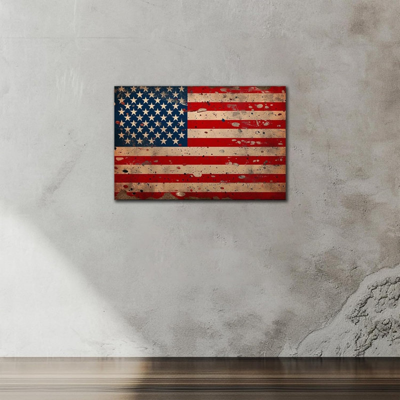 Toile patriotique 18 x 12 po