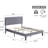 Queen Platform Bed Frame with Velvet Upholstered Headboard and Wooden Slats Support, Mattress Foundation/No Box Spring Needed-950660879-950660878