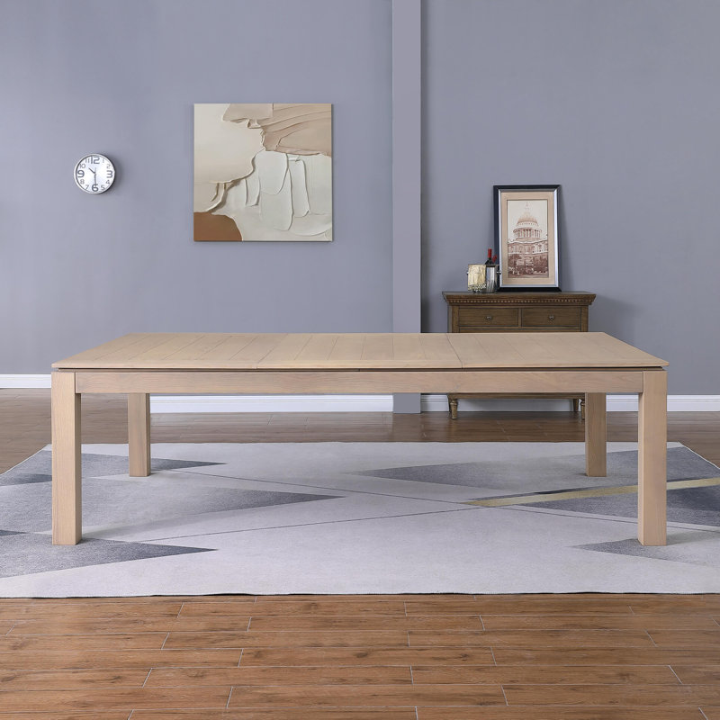 Graywash Ash 7' Pool Table with English Green Felt and Dining Top