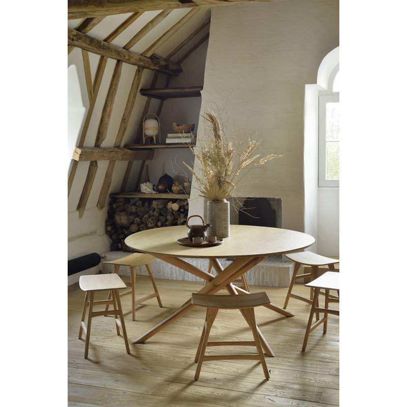 Mikado Round Solid Oak Dining Table