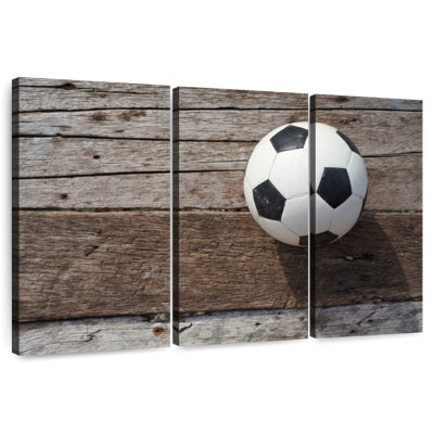 Sireci Soccer Ball On Wood