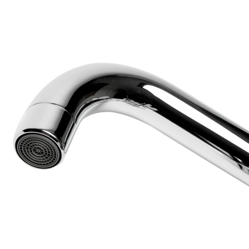 Robinet pour salle de bain espacé à poignée en croix murale, Chrome poli