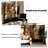 Vintage Solid Wood Vine Pattern Folding Room Divider Screen-1486699215