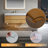 Solid wood 48'' Modern Wall Mounted Single Bathroom Vanity with Engineered Stone Top and Light
