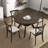47.24''Round Rubber Wood Dining Table For 4-6 With Wooden Trestle Pedestal Base,Modern Kitchen Wooden Table Dinner Table For Dining Room, Living Room(1Table)-95463645
