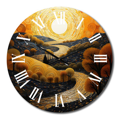 Horloge murale Canyon Golden Hour Collage I - Paysages