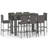 Cyress Rectangular 9 - Piece 8 - Person 60.5Cm L Outdoor Standing Height Table Set-1675574015-1675574014