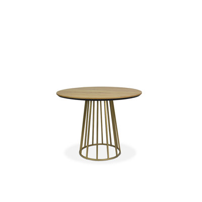 Sharece Round Metal Base Dining Table