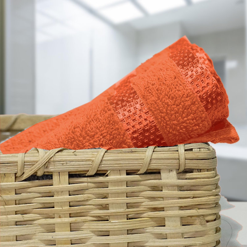 Milven Premium Face Cloth, Orange