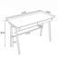 Structure en noyer massif minimaliste avec glissières de tiroir en bois plat et bureau à rebord pour bureau compact-129171691