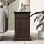 Table d'appoint Classic Vintage Livingroom avec ports USB et un tiroir multifonctionnel avec porte-gobelets-1791788510
