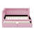 Platform Bed With USB Ports And LED Belt, Upholstered Bed Frame With Trundle, No Box Spring Needed-1007919441-1007919447