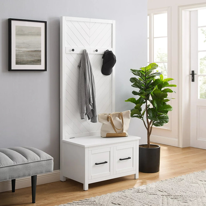 Taddart Hall Tree 30'' Wide with Bench