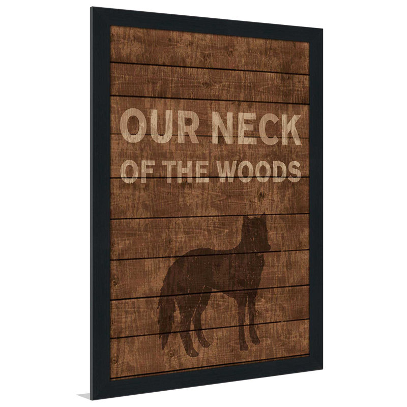 «Our Neck of The Woods», impression, H 36 po x l 24 po x P 0,75 po, Cadre espresso