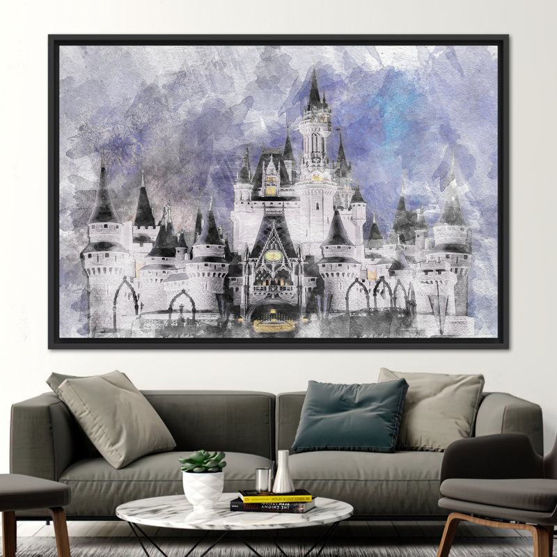 Print on Canvas, 25 cm H x 35 cm W, Framed Print without Mat, Black