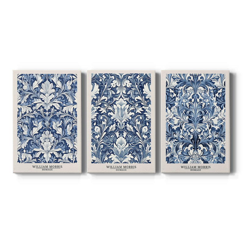 Ensemble de 3 toiles tendues sur mesure de la série DCLX de Wm Morris - 3 pièces, H 18 po x l 36 po