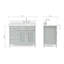 Ensemble de meuble-lavabo simple 43 po Blazier-731927600