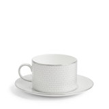 Gio Platinum Teacup & Saucer Set
