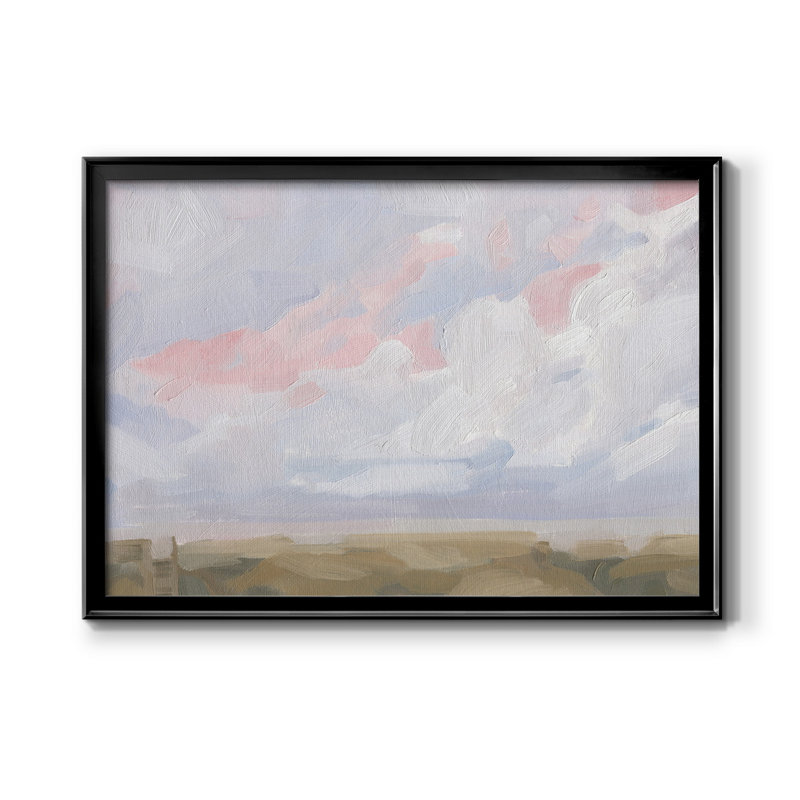 Sandbridge Beach I - peinture encadrée, Noir, H 30,5 po x l 42,5 po x P 1 po, Pas de tapis