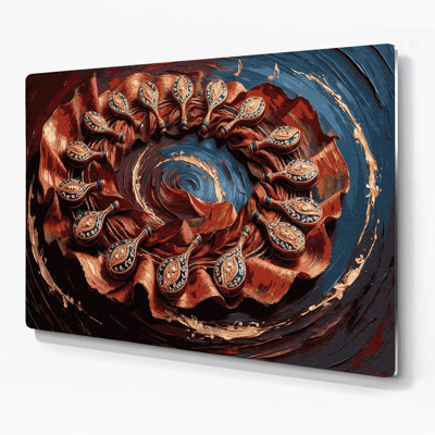 Music Castanets Brown Metal Wall Art
