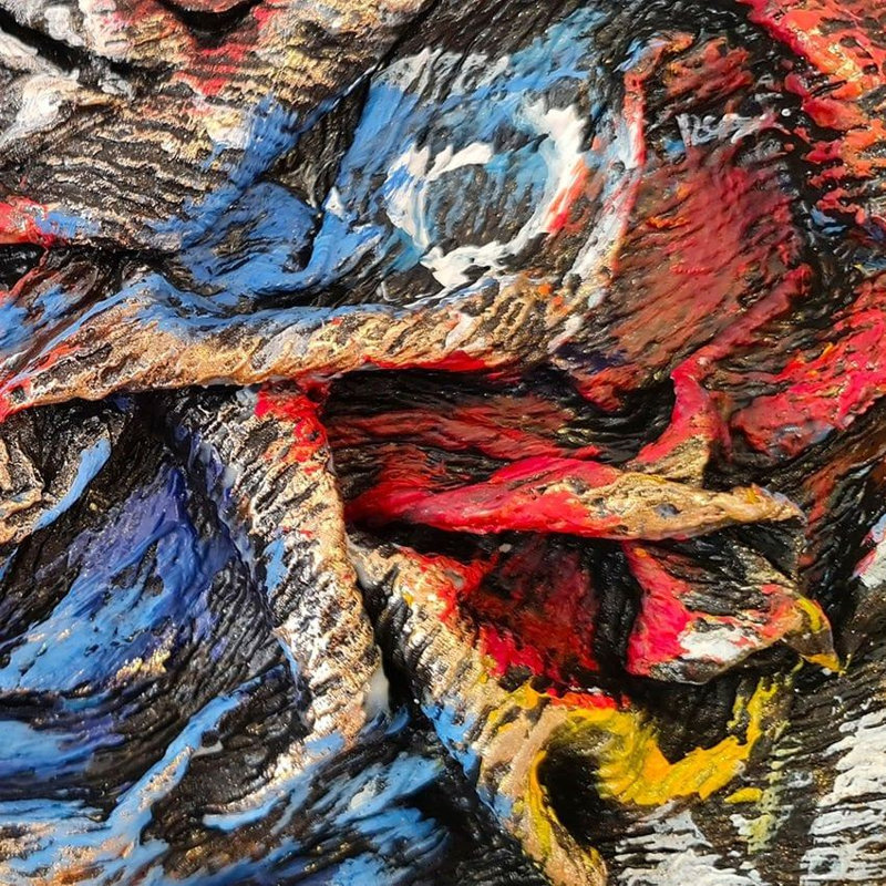 Peinture à l'huile décorative, H 27,56 po x l 39,37 po x P 1 po