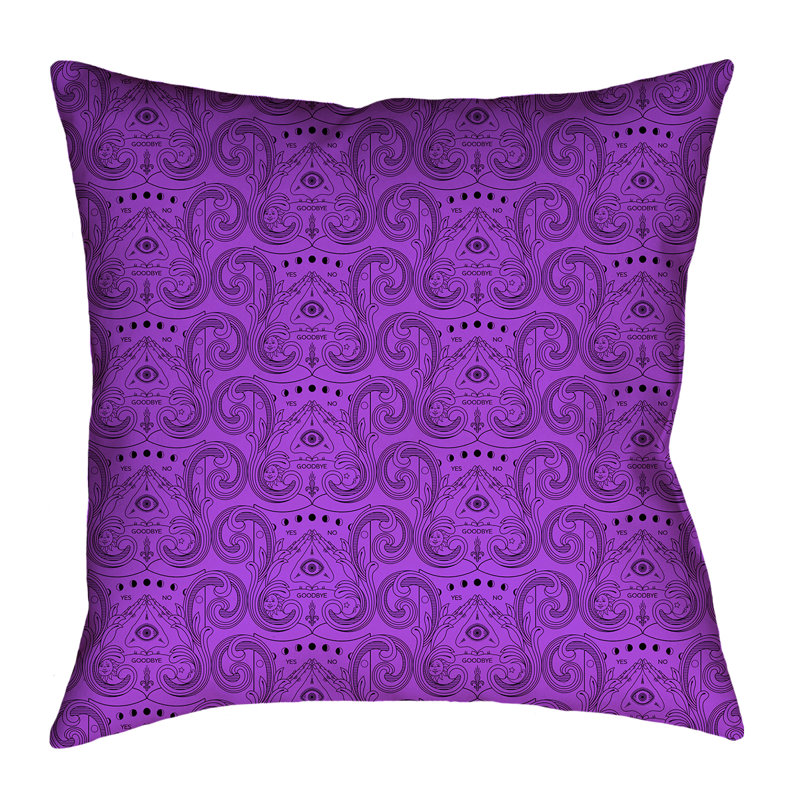 Coussin Katelyn Elizabeth, 26 po x 26 po, Mauve, Polyester