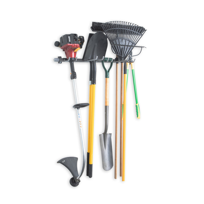 Small Steel Yard Tool Rack with Mounting Hardware