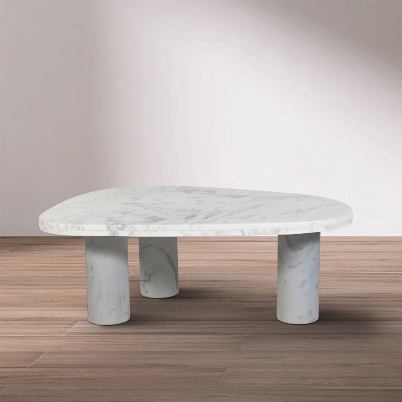 Messina Coffee Table, White Marble